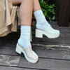sabots à talons IRENE - beige