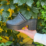 sabots à talons IRENE - noir